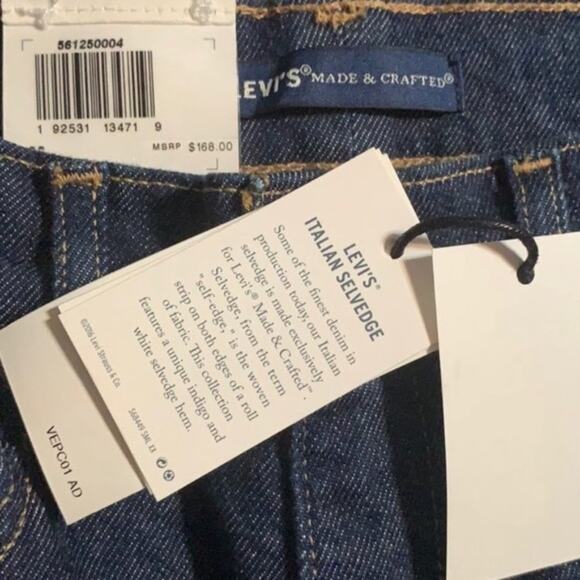 Levi’s made &crafted cigarette slim selvedge jeans - Picture 4 of 5